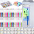 Qilery 750 Pcs DIY Beadable Pens Kit, 50 Pcs Plastic Ballpoint Pens