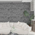 15.75" x 118" Dark Grey Concrete Wallpaper, Peel Stick Cement Contact Paper for Bathroom Kitchen, Waterproof Vinyl Film