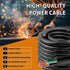 10ft 14/3 14 AWG Portable Power Cable, SJOOW 300V 14 Gauge Electric Wire for Motor Leads and Machinery