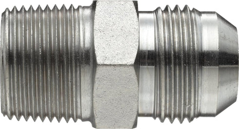 Brennan 2404-20-20 Steel JIC Flared Tube Fitting, Straight, 1-1/4" Tube OD JIC Male x 1-1/4-11-1/2 NPTF Male