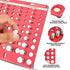 Thread Checker, Nut and Bolt Identifier Gauge with Inch and Centimeter Ruler, 19 Standard & 15 Metric