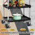 Set 4, 7/16 19/32 (7/16inch-brake, 3inch-440lbs) HOPES Utility Cart Caster Wheels of Rubber Swivel Casters with Grip