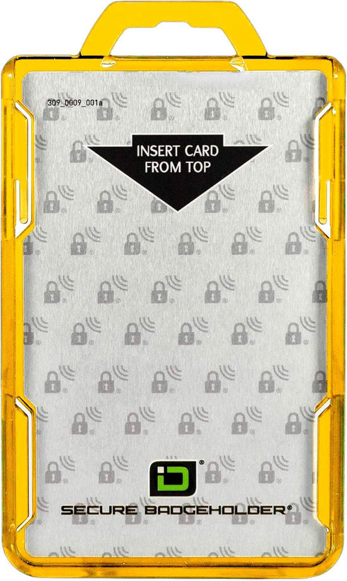 ID Stronghold RFID Blocking Secure Badge Holder - Duolite 2 Card ID Holder, Heavy Duty Hard Plastic, USA Molded and