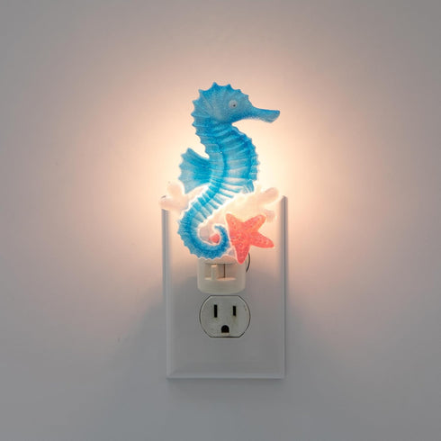 5W C7 Creative Hobbies Coastal Seahorse Night Light - Includes and Rotational Socket with On/Off Switch