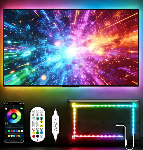 TV Led Backlight, 16.4ft RGB LED Lights for TV Smart Led Lighting