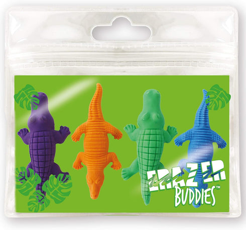 Eraser Buddiez - Alligator from Deluxebase, Cute Rubber Eraser Set for School and Office