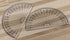 Tupalizy 4 Inch Small Math Protractors, 180 Degrees Plastic Angle Measurement Protractors, 2PCS for Student Teacher
