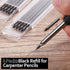 Hiboom 24 Pieces HB Refill for Carpenter Pencil - Long Lasting Pencil for Mechanical Pencil Woodworking Construction