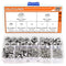 360 Pieces 304 Stainless Steel Hex Nuts Assortment Kit, 7 Sizes (M2 M2.5 M3 M4 M5 M6 M8)