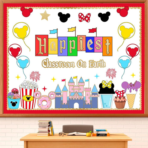 LioNergy Magical Mouse Classroom Bulletin Board Decoration Happiest Class room on Earth Bulletin