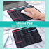 Excel Mouse Pad with Shortcuts - 26x21x0.3cm Anti-Slip Mouse Mat for Office Desk with Excel and Word Patterns