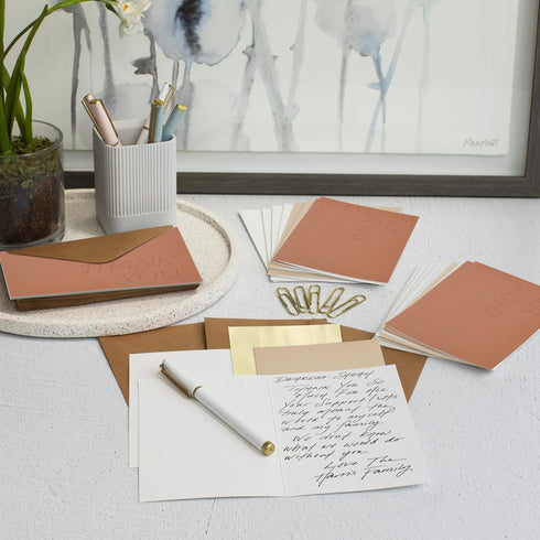 Set 30 Set Beautiful Thank You Cards of With Envelopes and Stickers - Elegant Blank Cards For Personalized Notes