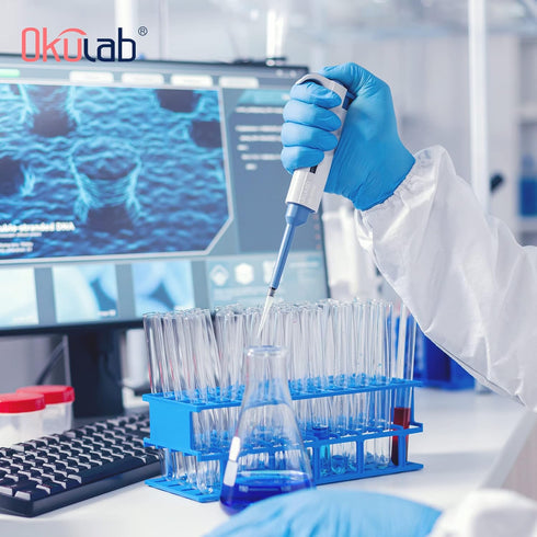Single-Channel Micropipette, 10-100µl, Manual Adjustable Mechanical Pipette, High-Accurate, Autoclavable