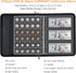 Hontom Album 400 36 Coin Collection for Collectors with Lock, Pockets Fireproof Coin Holder Book & Paper Currency