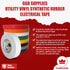 GGR Supplies T.R.U. EL-766AW White Electrical Tape, 3/4" x 66' - Utility Vinyl Tape