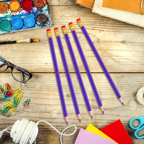 Zhanmai 24 Pieces Checking Erasable Pencils - Pre-Sharpened #2 HB with Erasable Tops for Grading Tests