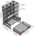 Multi-Functional Desk Organizer, Wall Mount Pen Holder with Drawer for School, Office, Home, Art Supplies