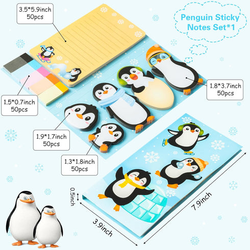 B1ykin Cartoon Theme Sticky Notes Set - Cute Self-Stick Memo Pages for Kids