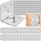 28PCS L Brackets for Wood + 168PCS Screws, Stainless Steel Corner Braces