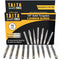 10PC Double Cut Carbide Burr Set - 0.118" (3mm) Shank, Rotary Tool Cutting Burrs for Wood Carving, Metal Working