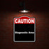 15 18 inches Diagnostic Area Caution Red Black Aluminum Composite Sign x