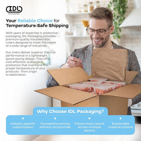 12" 12" 12", Pack 1 3.6-Gallon Frozen Packaging Insulated Thermal Shipping Box x x of - USA-Made Cold Food Shipping Box