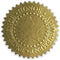 Embossed Gold Foil Certificate Seals - Excellence, Honor, Achievement Award Stickers - 100 Pack, 2" Diameter