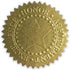 Embossed Gold Foil Certificate Seals - Excellence, Honor, Achievement Award Stickers - 100 Pack, 2" Diameter