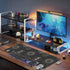 NIYLYNSYN 31.5"x11.8" Phase of The Moon Desk Mat,Large Moon Phase Changes Gaming Keyboard Mouse Pad,Non-Slip Rubber