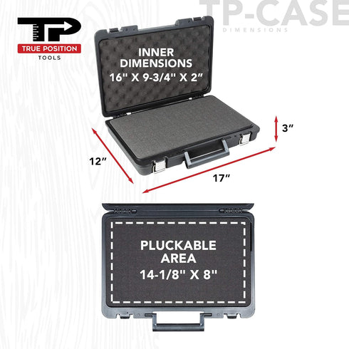 17 12 3 True Position Tools - Universal Hard Carrying Case with Premium Kaizen Pick and Pluck Foam - Protects