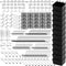 Pegboard Organizer Hooks, 300-Piece Durable Assortment for Tool Organization
