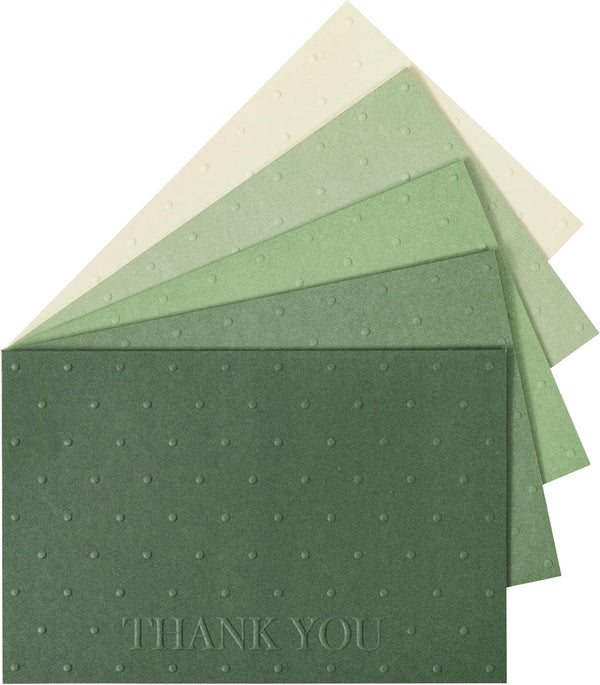 Crisky Embossed Thank You Cards with Envelopes & Stickers 50 Pack Thank