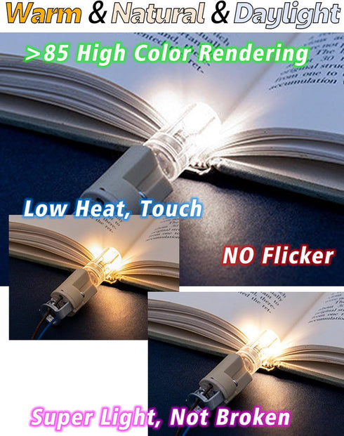 G9 Bulbs 2W 200LM 20Watt 6000K AC120V T4 G9 Bulbs 10 Pack Low Wattage LED Replace Halogen, Daylight White, Bi-Pin Base