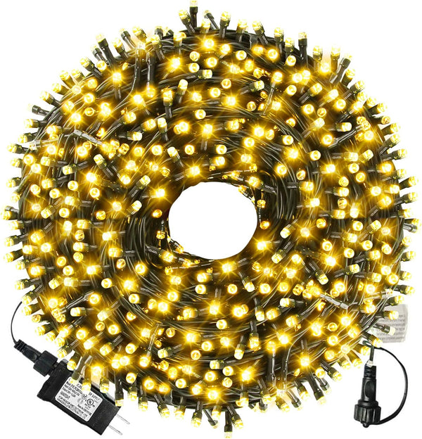 XTF2015 105ft 300 LED Christmas String Lights, End to End Plug 8