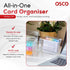 Osco 100 5" 4", Medium Clear Acrylic Index Box, A to Z Divider Tabs, Lined Note Cards, x Ruled Revision Flash Cards