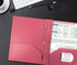 Better Office Products Pink Plastic 2 Pocket Folders with Prongs, Heavyweight, 24 Pack, Letter Size