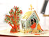 Liif Cardinal Love Bird 3D Pop Up Greeting Card for Valentine's Day, Anniversary, Birthday, with Message Note & Envelope