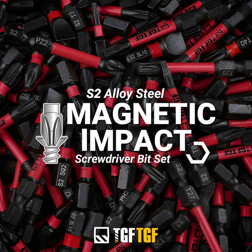 Set, 12PCS, 2-inch S2 1/4" Set, Set, Impact Hex Head Allen Wrench Drill Bit (SAE), Premium Steel Hex-Shank Hex Bit CNC