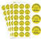 Easter Stickers Autographed by The Author, 1.18 inch Gold Foil, 1008 Labels/Pack