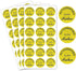 Easter Stickers Autographed by The Author, 1.18 inch Gold Foil, 1008 Labels/Pack