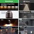 12V 2700K/3000K/3500K/4000K/5000K IP65 Low Voltage Deck Light - LED Step Light Outdoor, Adjustable, Waterproof
