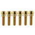 Titanium Ti Allen Hex M5x16 18mm Tapered Head Bolt with Washer, Pack of 6 (Gold)