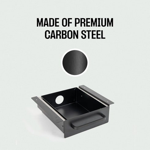 Under Desk Drawer for Desk, Carbon Steel Office Drawer Attachment, Slide Out Undermount Drawer, Sliding Underdesk