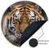 Mouse Pad with Siberian Tiger Design, Non-Slip Round Rubber Mousepad