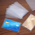 Fengek 50 Packs Clear Card Holder Sleeves, Side-Open Waterproof Business Card Protector Sleeves for Credit Cards
