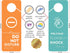 Business Design Do Not Disturb Sign and Welcome Please Knock Door Hanger Sign, 2 Pack for Offices and Meetings