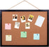 Black Cork Board Bulletin Board, 17.7"X 13.3" pin Boards for Walls, Oak Wood Finish Frame, Wall Mounted Cork Board for Office Home and School(Pins, Eye Bolts, gaskets, Screws) by BGJRBY
