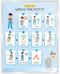 BOVAI Potty Training Chart Step by Step Laminated 9x12 Inch for Children Self