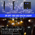 Vimorg 2 Pack 79FT 200 8 Solar String Lights Outdoor, LED Waterproof Solar Christmas Lights with Lighting Modes