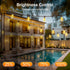 50Ft 15M Dimmable ST38 Bulb Outdoor String Led Patio Lights - Outside Waterproof Light With Remote Shatterproof